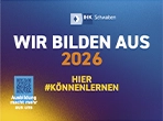 Wir bilden aus 2025 – IHK Schwaben-Logo mit dem Hashtag #Könnenlernen